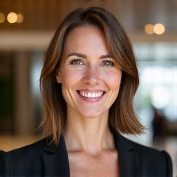 Portrait of Sarah Jensen, Director of Client Relations at Woven Rooms