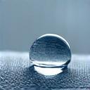 Water droplet beading on a treated stain-resistant fabric